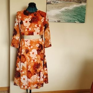 Eva Mendes chiffon midi dress